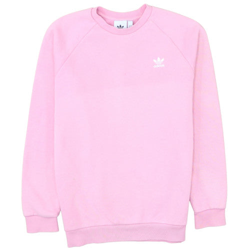 Adidas Womens Pink Crew Neck Pullover Sweatshirt Size M