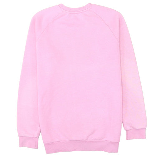Adidas Womens Pink Crew Neck Pullover Sweatshirt Size M