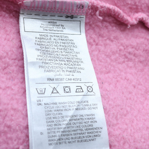 Adidas Womens Pink Crew Neck Pullover Sweatshirt Size M