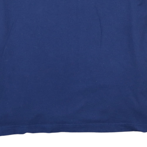 Adidas Men's Navy Blue Visit Knox Sports T-Shirt Size L Cotton Crew Neck