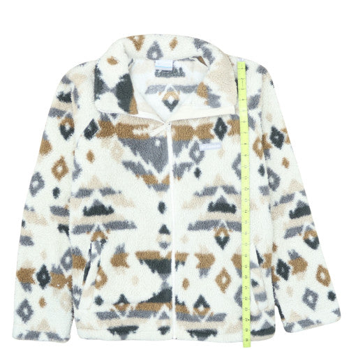 Columbia Women's Multicoloured Fleece Zip Jacket L Outdoor Aztec