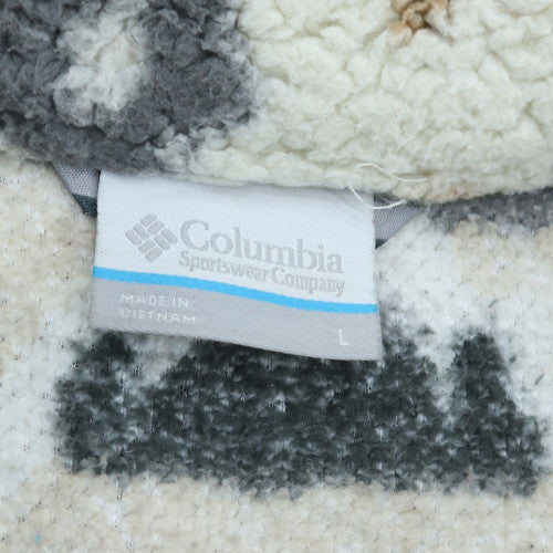 Columbia Women's Multicoloured Fleece Zip Jacket L Outdoor Aztec