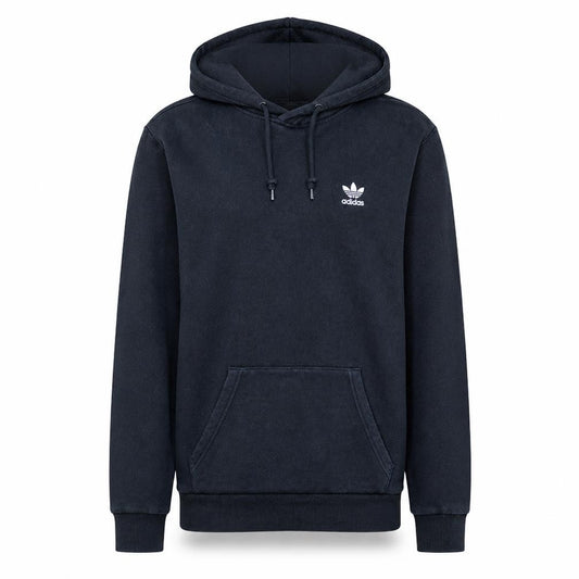Front view of Adidas men’s black xs pullover hoodie fleece sweatshirt