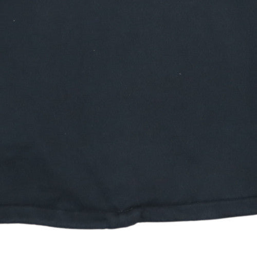 Adidas Women Black 1/2 Zip Sweatshirt Size 8 Logo Sleeve Tape