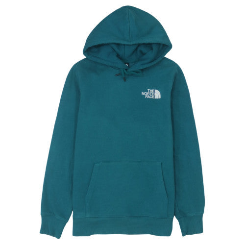 The North Face Womens Teal Pullover Hoodie Size M Cotton Blend