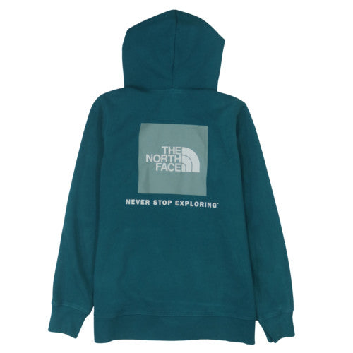 The North Face Womens Teal Pullover Hoodie Size M Cotton Blend