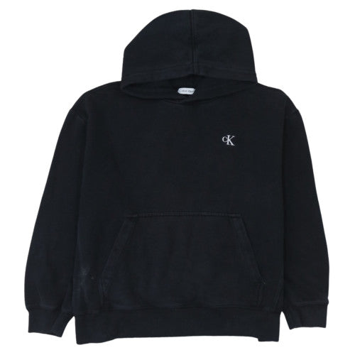 Calvin Klein Men's Black Relaxed Fit Pullover Hoodie Size S