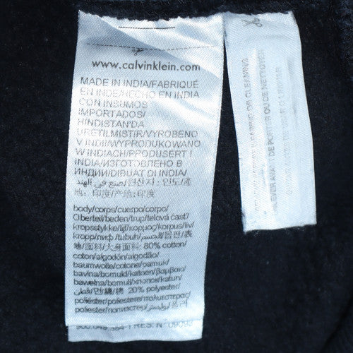 Calvin Klein Men's Black Relaxed Fit Pullover Hoodie Size S