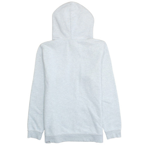 The North Face Unisex Grey Pullover Hoodie L Fleece Cotton Blend