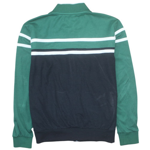 Fila Men’s Green Track Jacket XL Retro Colourblock Full Zip