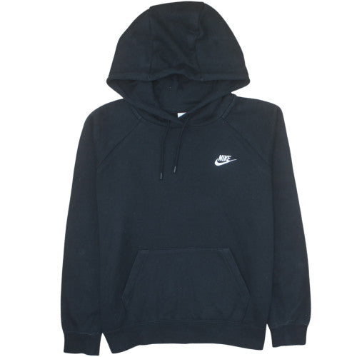 Nike Womens Black Pullover Hoodie Medium Cotton Blend Activewear