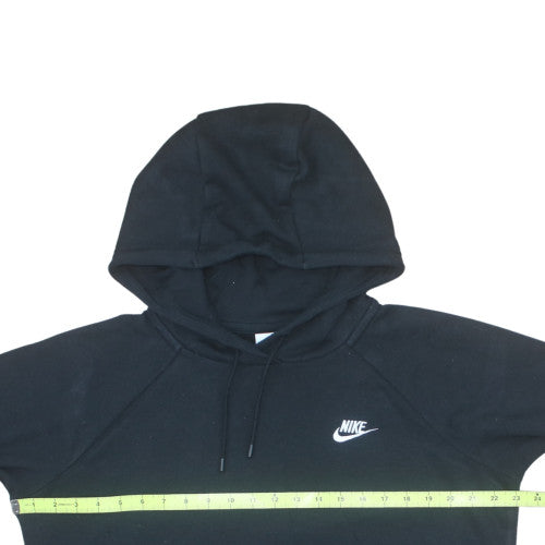 Nike Womens Black Pullover Hoodie Medium Cotton Blend Activewear