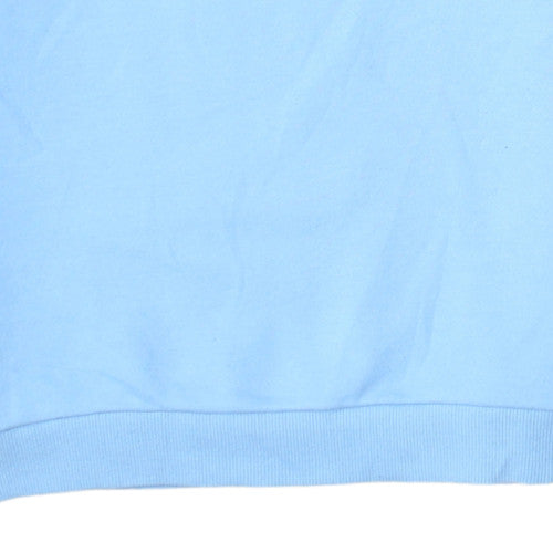 FILA Boys Blue Logo Crew Neck Sweatshirt Size 14 Years Cotton Blend