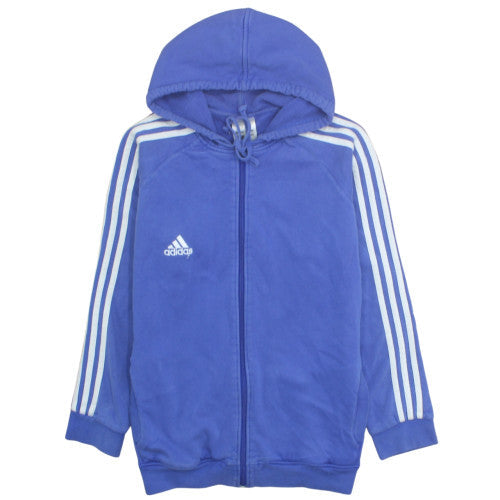 Adidas Men's Blue Full Zip Hoodie XL Fleece Sportswear