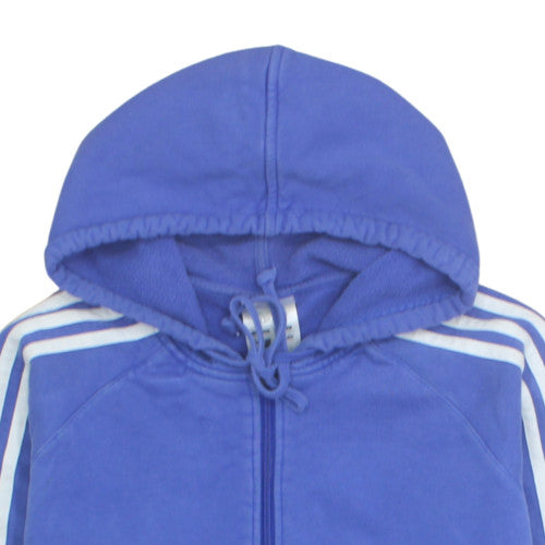 Adidas Men's Blue Full Zip Hoodie XL Fleece Sportswear