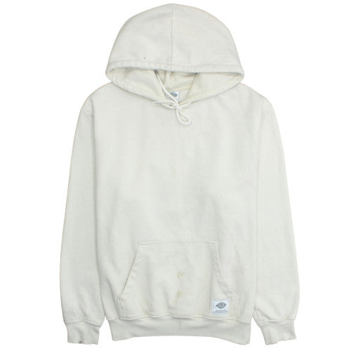 Dickies Womens Ivory Pullover Hoodie Large Fleece Lined