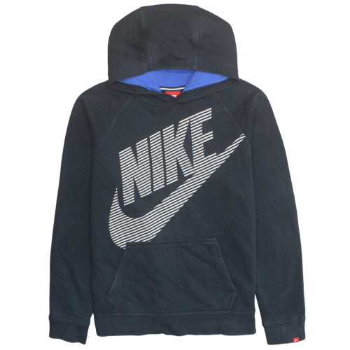 Nike Womens Black XL Pullover Hoodie Cotton Blend Casual Sweatshirt
