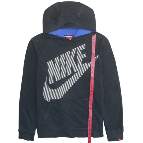 Nike Womens Black XL Pullover Hoodie Cotton Blend Casual Sweatshirt