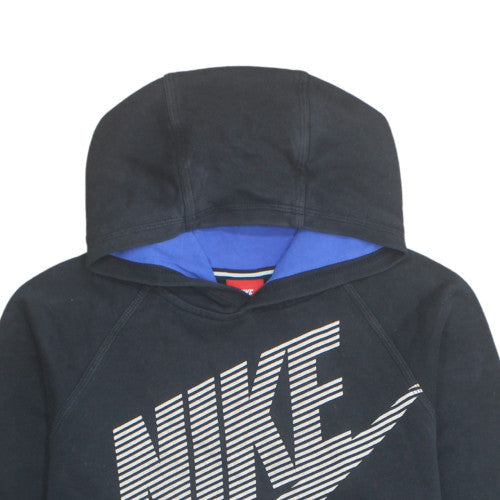 Nike Womens Black XL Pullover Hoodie Cotton Blend Casual Sweatshirt