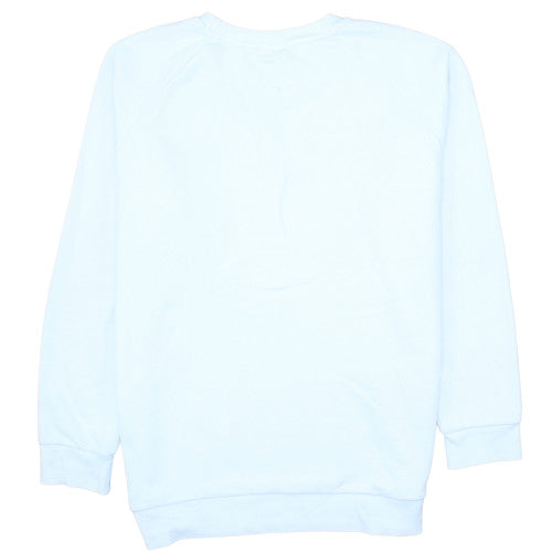 adidas Men's White Pullover Crew Neck Sweatshirt M