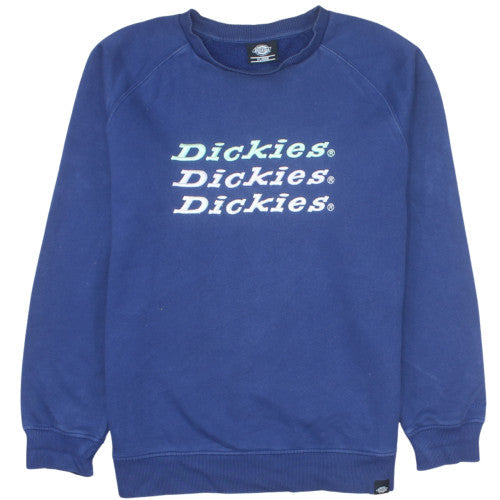 Dickies Womens Blue XL Pullover Crew Neck Sweatshirt Classic Fit