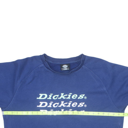 Dickies Womens Blue XL Pullover Crew Neck Sweatshirt Classic Fit