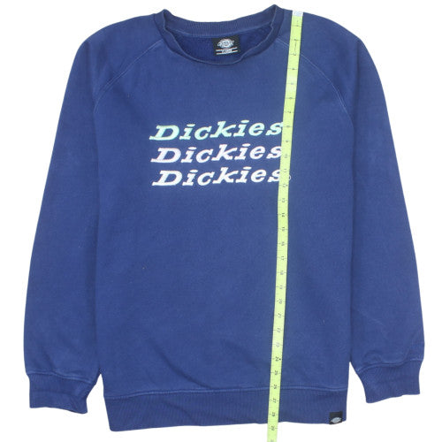 Dickies Womens Blue XL Pullover Crew Neck Sweatshirt Classic Fit