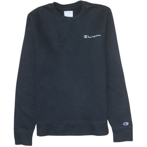 Champion Men's Black Small Pullover Crew Neck Sweatshirt