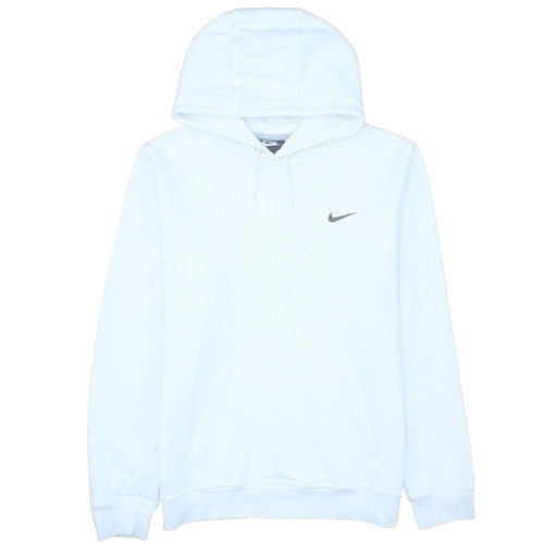 Nike Men's White Pullover Hoodie L Hooded Fleece Sweatshirt