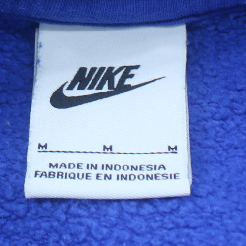 Nike Men's Blue Crew Neck Fleece Sweatshirt M Pullover