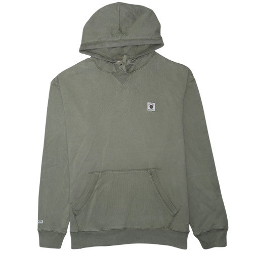 Quiksilver Men's Green Pullover Hoodie Size L Cotton Sweatshirt