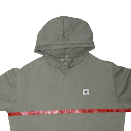 Quiksilver Men's Green Pullover Hoodie Size L Cotton Sweatshirt