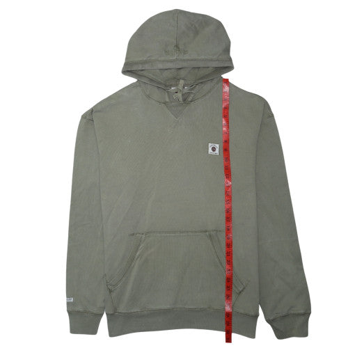 Quiksilver Men's Green Pullover Hoodie Size L Cotton Sweatshirt