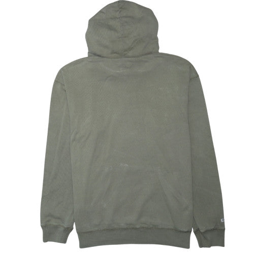 Quiksilver Men's Green Pullover Hoodie Size L Cotton Sweatshirt