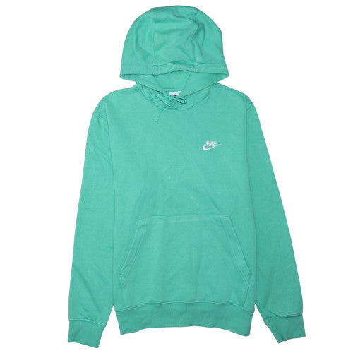 Nike Women's Green Pullover Hoodie Size S Cotton Blend Sweatshirt