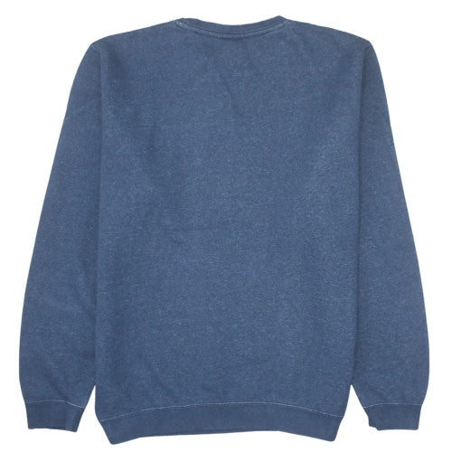 Nike Men's Blue Crew Neck Fleece Sweatshirt Size M