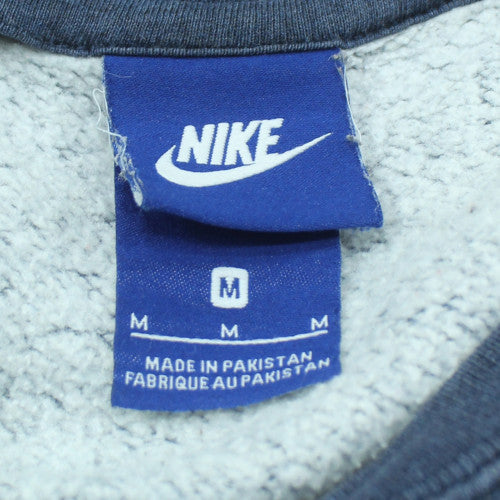 Nike Men's Blue Crew Neck Fleece Sweatshirt Size M