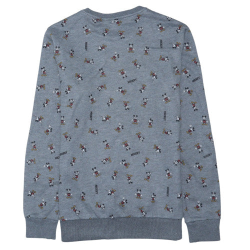 Disney Womens Grey Mickey Mouse XS Pullover Sweatshirt