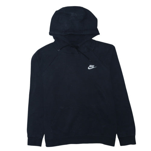 Nike Women's Black Pullover Hoodie Medium Cotton Blend Sweatshirt