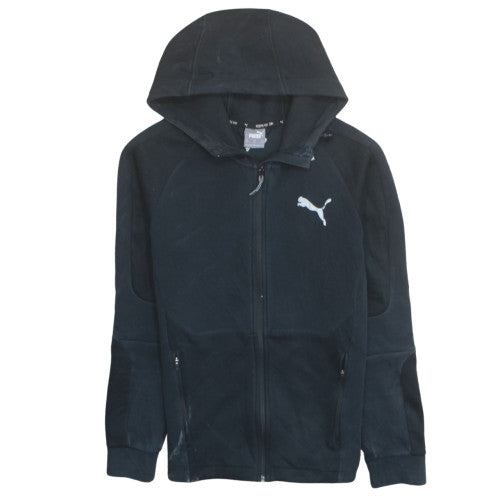Puma Men's Black Small Full Zip Hooded Sweatshirt