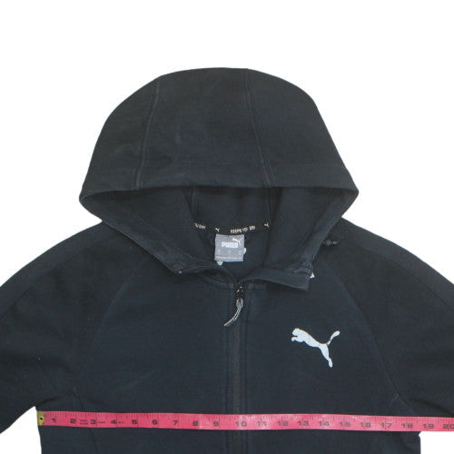 Puma Men's Black Small Full Zip Hooded Sweatshirt