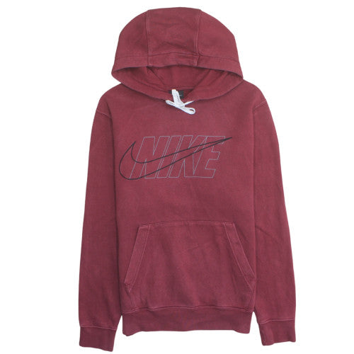 Nike Men's Red Pullover Hoodie Small Hooded Sports Fleece