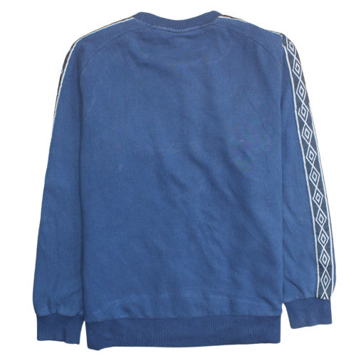 Umbro Men's Blue XL Pullover Sweatshirt Crew Neck Logo Sportswear