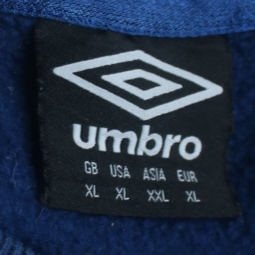 Umbro Men's Blue XL Pullover Sweatshirt Crew Neck Logo Sportswear