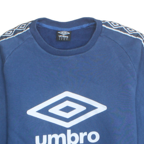 Umbro Men's Blue XL Pullover Sweatshirt Crew Neck Logo Sportswear