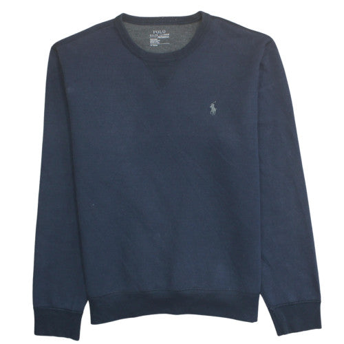 Polo Ralph Lauren Men's Blue Pullover Sweatshirt M Crew Neck Logo
