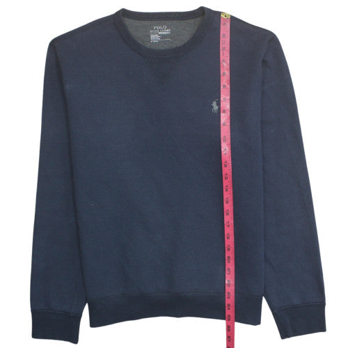 Polo Ralph Lauren Men's Blue Pullover Sweatshirt M Crew Neck Logo