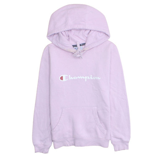 Champion Women's Pink Hoodie Small Pullover Logo Sweatshirt
