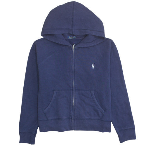 Polo Ralph Lauren Womens Navy Full Zip Hoodie Size M Cotton Blend