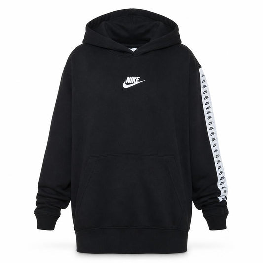 Front view of Nike women’s black pullover hoodie xl hooded sweatshirt
